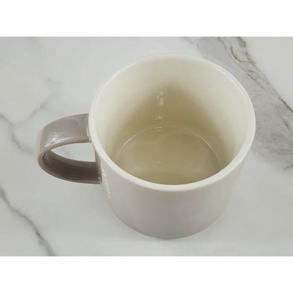 Starbucks Coffee Mug Tea Cup 14oz Light Brown 2013 Drinkware Stackable 4 3/4" - Picture 11 of 16